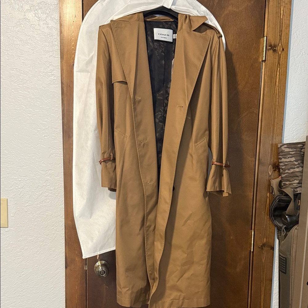 Coach camel Women's Trench Coat